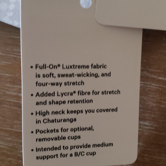 New Lululemon Energy Bra High Neck - Picture 6 of 6
